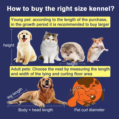 All-season Large Dog Bed House for Cats basket Elastic Big Space Dog Sofa Sleeping Mat Winter Warm Dog Cushion