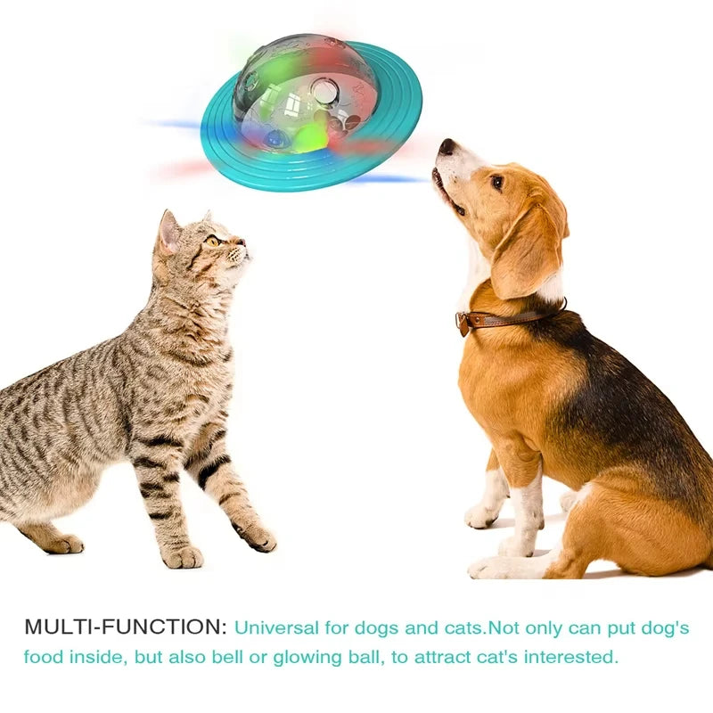 Dog Toy Ball for Aggressive Chewers, Interactive Fetch Dog Ball with Fun Squeaky Wobble Giggle Sound, Durable for Medium Dogs