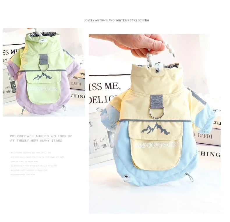 the ICESHIELD 3-PROOF OUTDOOR DOG JACKET - 2025 Thick Waterproof Dog Winter Coat, 3-Proof Warm Outdoor Jacket for Small Dogs, Cold-Resistant Pet Clothing