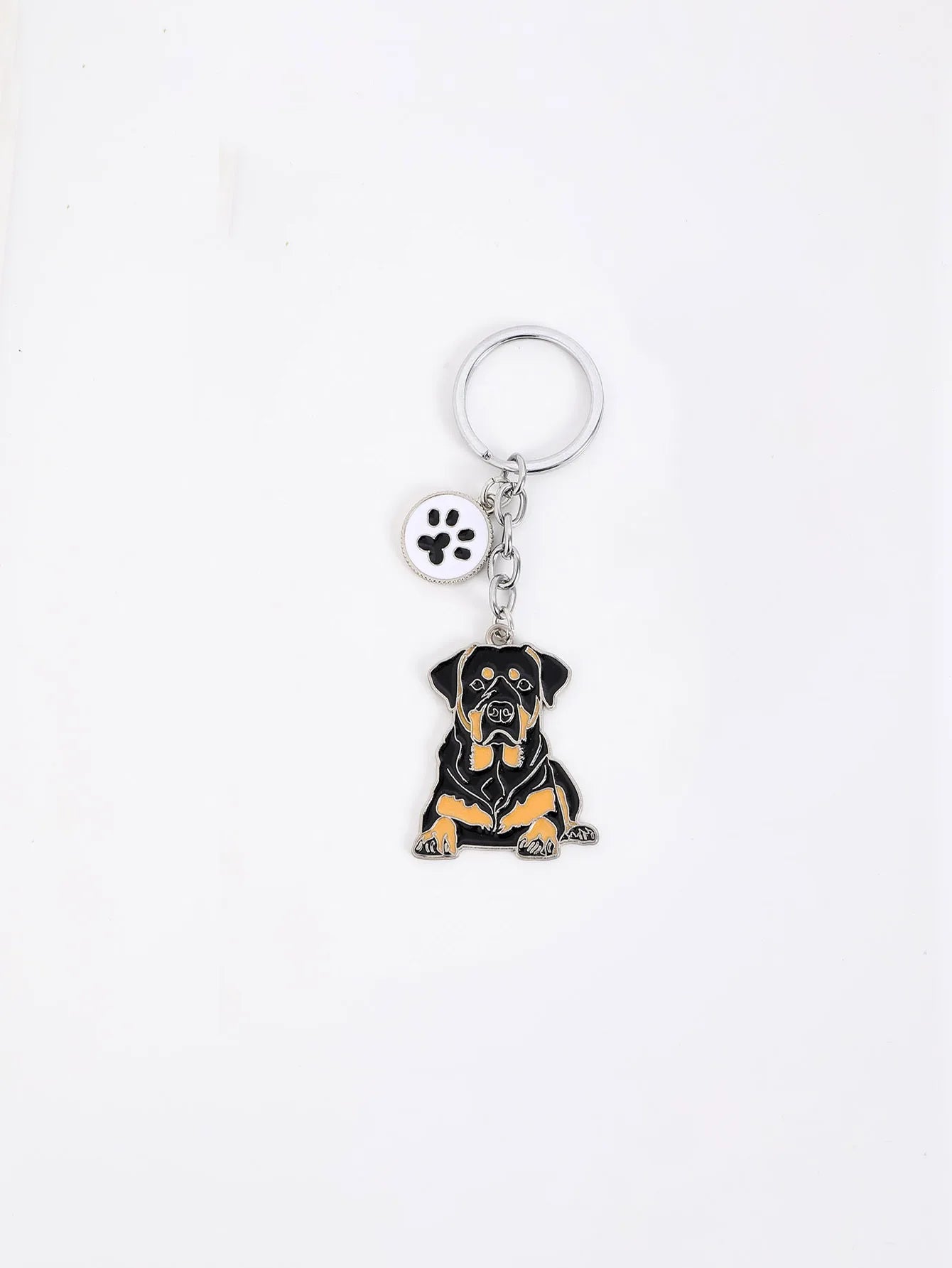 Pet dog car keychain pendant creative metal accessories key ring holiday gifts