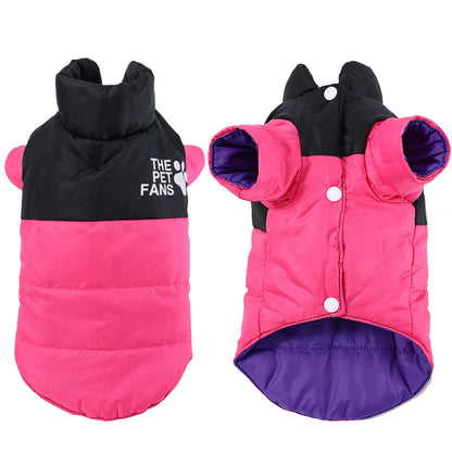 Reversible Dog Jacket For Small Medium Dogs Waterproof Pet Clothes For Winter Warm Pets Outfits Chihuahua Yorkshire Pug Costume