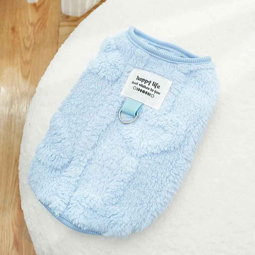 Cute Dog Winter Clothes Warm for Small Dogs Cat Outdoor Soft Cozy Fleece Jacket Vest Coat Pet Chihuahua Yorkies Corgi Ropa Perro