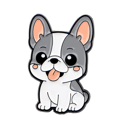 Cute Animals Dogs Cats Enamel Pins Cartoon Frogs Brooch Lapel Pin Badge on Backpack Clothing Accessories Fashion Jewelry Gifts