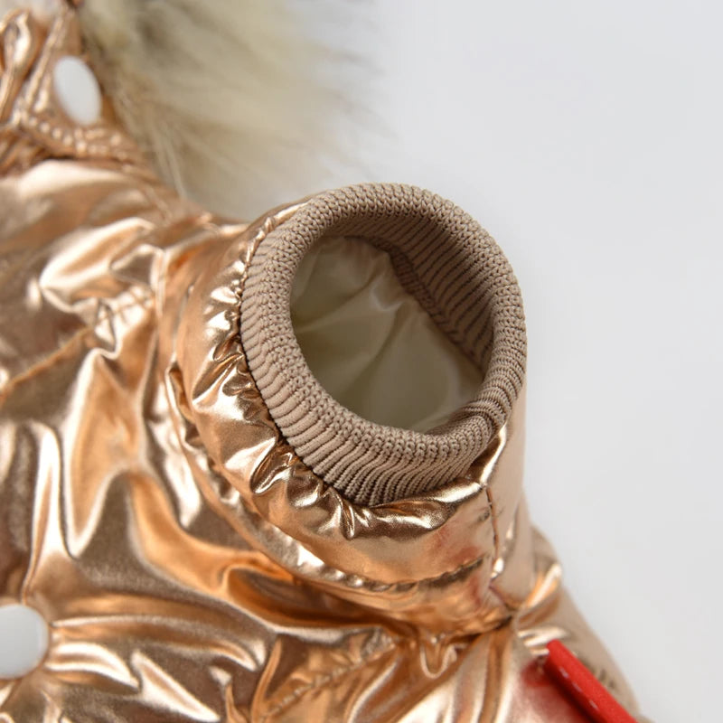 Winter Warm Dog Overalls Waterproof Removable Hooded Jacket Puppy Chihuahua Jumpsuits French Bulldog Coat Pet Clothing Costume