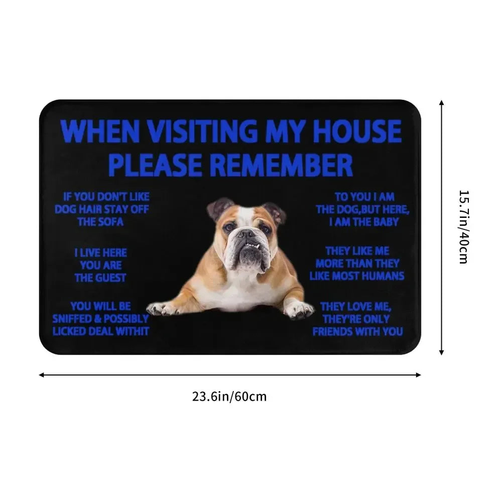 Beagle Dog Doormat Non-Slip Kitchen Bath Mat Living Room Door Floor Entrance Carpet Rug