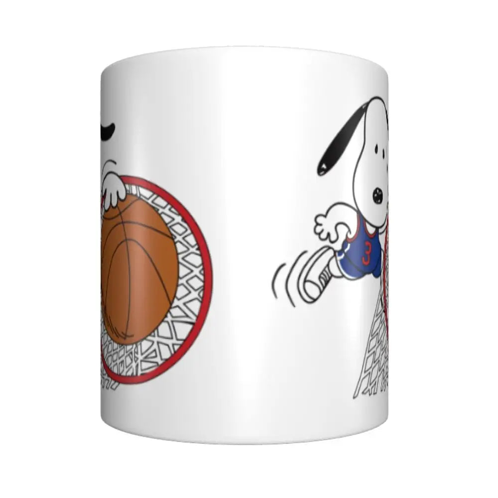 Manga Snoopy Woodstock Cartoon Dog Coffee Mug DIY Customized Ceramic Tea Milk Mug