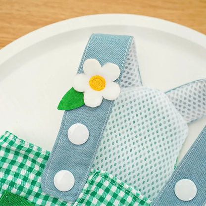 Three-piece Set Pet Cat Dog Chest Harness Traction Rope and Sun Hat Set Spring Summer Breathable Puppy Harness Dog Baseball Cap