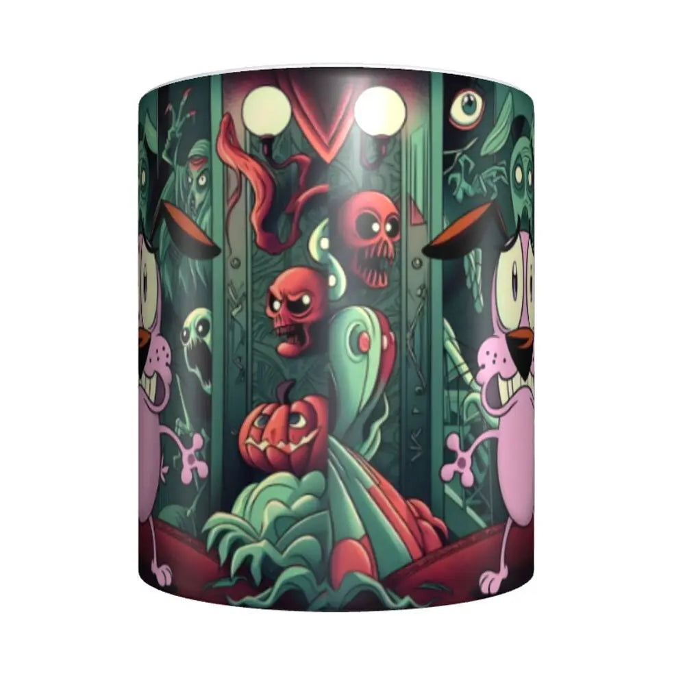 Personalized C-Courage The Cowardly Dog Coffee Mug DIY Ceramic Milk Tea Mug Cup