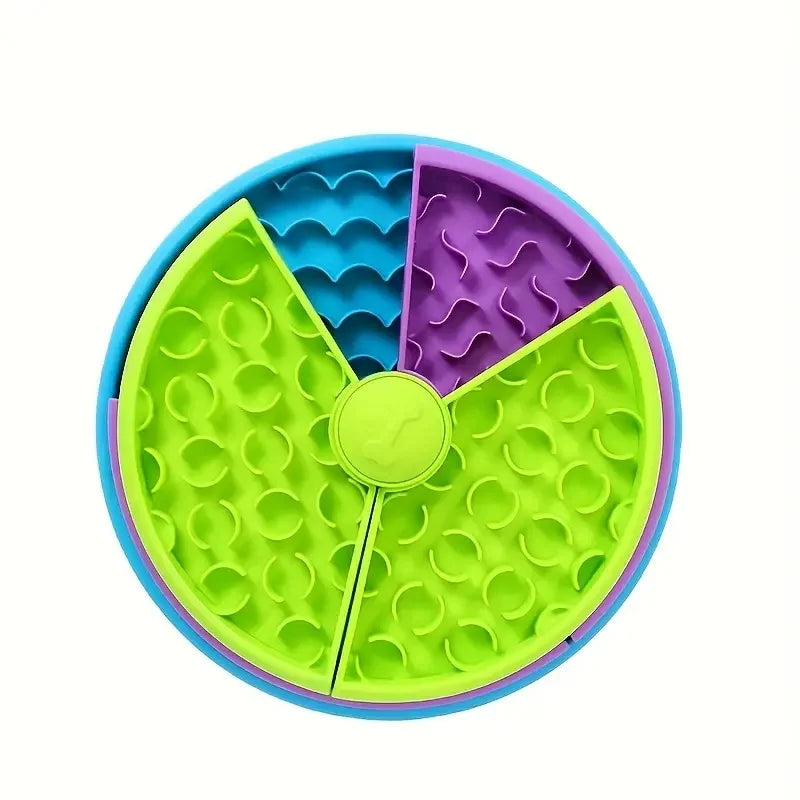 Pet supplies Slow food bowl anti choking cat bowl dog basin puzzle feeder healthy pet rotating game board