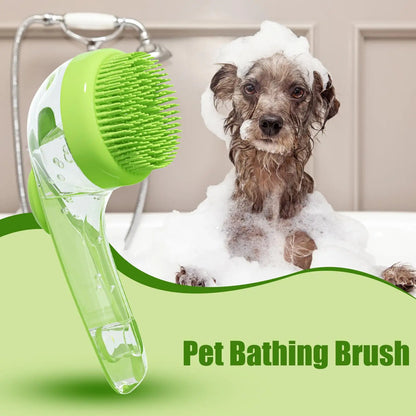 the BATHBREEZE MASSAGE BRUSH - Pet Bath Brush, Bathing Brush for Dog, Bath Gentle Scrub Massager with Soap Dispenser, Portable Washer Tool for Shower Massage