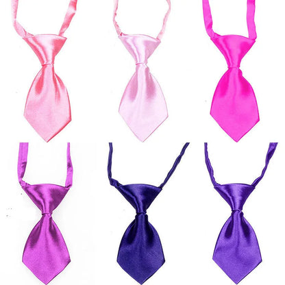 10pcs/Lot Pet Cat Dog Solid Color Multicolor Tie Fashion Grooming Dog Accessories Adjustable Puppy Tie Pet Bowtie Supplies