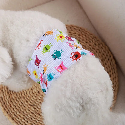 Washable Male Dog Physiological Pants Reusable Sanitary Underwear Belly Wrap Band Cotton Diaper For Large Small Medium Dog