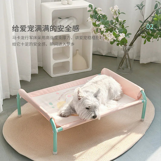 S Size Macaron Color Pet Summer Hammock Puppy and Dogs Comfortable Cloth Camp Bed Dogs Camping Bed Washable