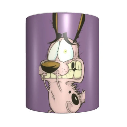 Personalized C-Courage The Cowardly Dog Coffee Mug DIY Ceramic Milk Tea Mug Cup