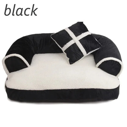 NEW Cute Warm Double-Cushion Dog Bed Cotton Soft Sofa Pet House Dog Cat Beds Dog Kennel Pet Mat