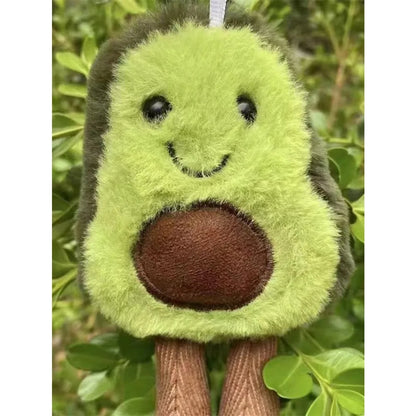 Funny Cat Toys Cute Avocado Pet Plush Toy for Daily Companionship of Small Medium-sized Dogs Cute Avocado Backpack Hanging Chain