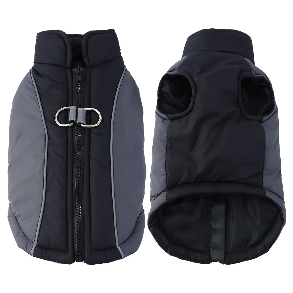 Waterproof Pet Vest Coat For Winter Warm Dog Jacket For Small Meidum Dogs Reflective Puppy Outfits With D-ring Chihuahua Apparel