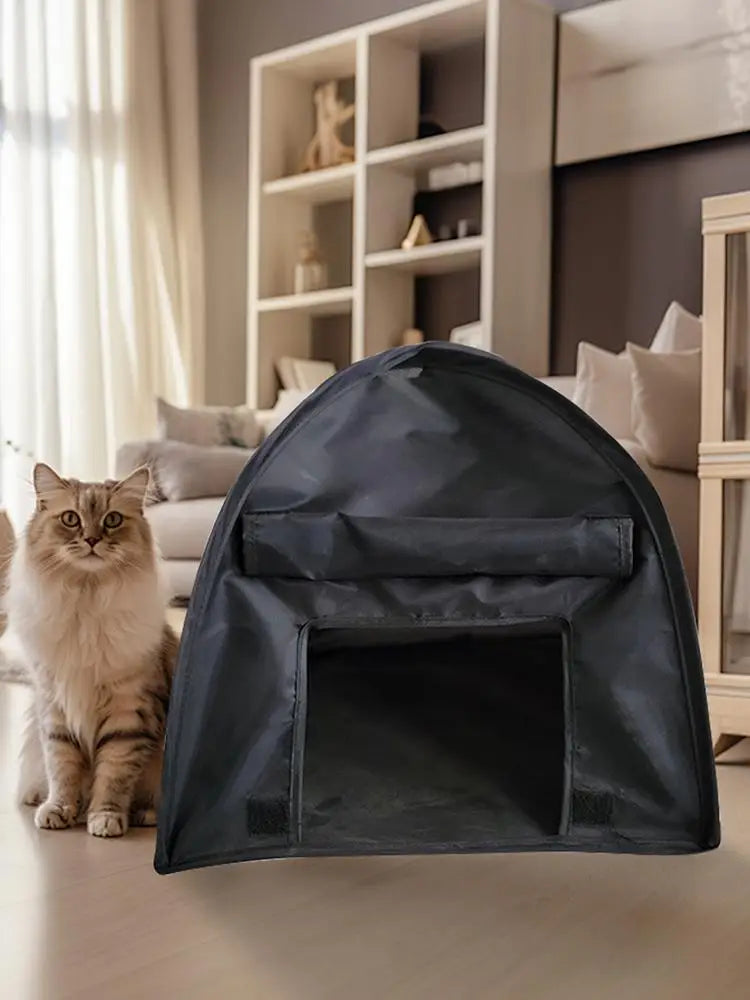 the BLACK DIAMOND DONE -Dog Sun Protection Tent, Pet Tent Outdoor Sun Protection, Cat and Dog Tent, Dog/Cat Fence Foldable Tent House for Puppies/Kittens
