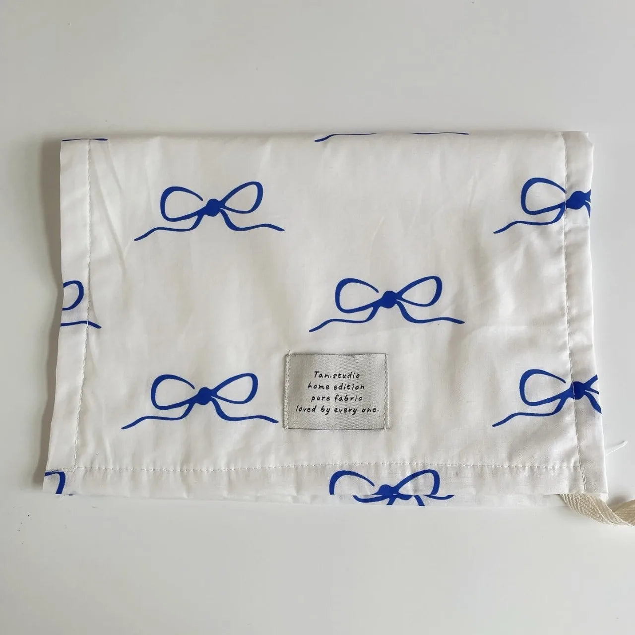 INS Plaid Bow Pet Meal Mat Double-sided Insulation Pad Napkins Cloth Desktop Accessories Shooting Background Cloth