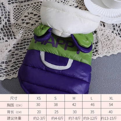 New Dog Clothing for Small Breeds - Corgi Dog Winter and Autumn Model with Warm Insulation and A Leash Ring