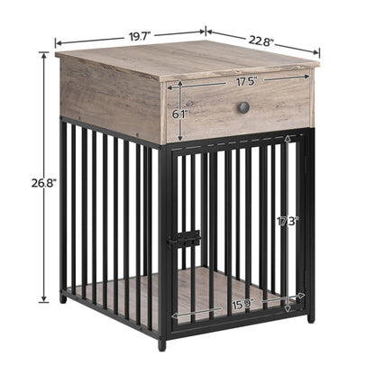 New Age Dog Crate Decorative Metal Kennels Large Dog Cages With Drawer Furniture Dog Wooden Houses