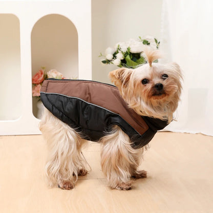 Reflective Dog Clothes For Winter Warm Puppy Vest Coat With D-ring Outdoor Waterproof Pet Jacket For Small Medium Dogs Yorkshire
