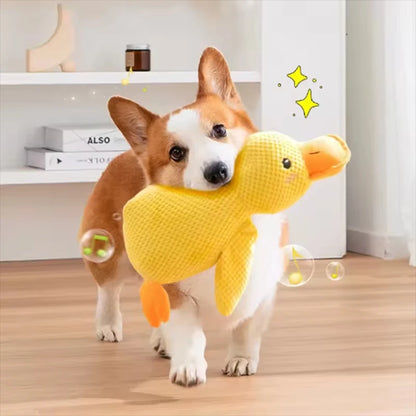 Cute dog Toy Stomping Duck Bite Resistant Grinding Teeth Cleaning Large Dog Interactive Entertainment Puppy Boredom Plush Toy