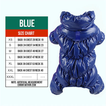 Waterproof Pet Jumpsuits Winter Fleece Dog Clothes Coat with D-ring for Small Dogs Yorkshire Bichon Puppy Clothing ropa perro