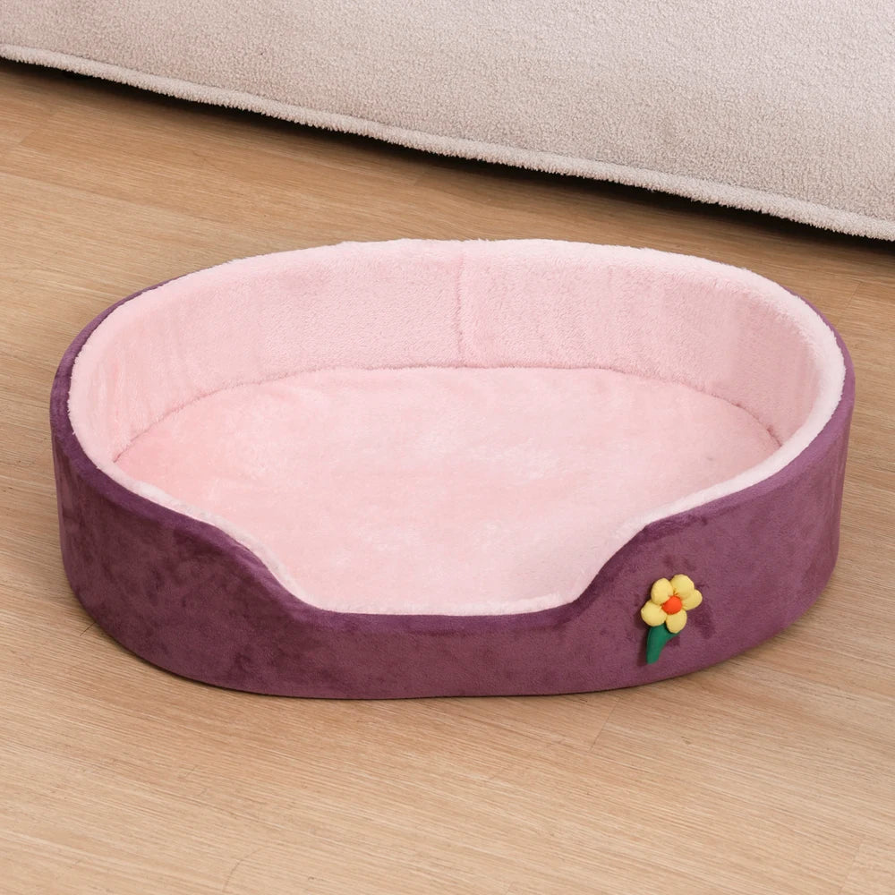 All Season Comfortable Small Cat Sleeping Mat Medium Dog Bed Soft Warm Windproof Puppy Nest Elastic Pet Kennel Accessories