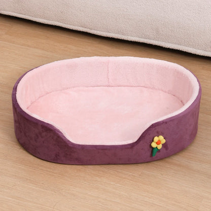 All Season Comfortable Small Cat Sleeping Mat Medium Dog Bed Soft Warm Windproof Puppy Nest Elastic Pet Kennel Accessories