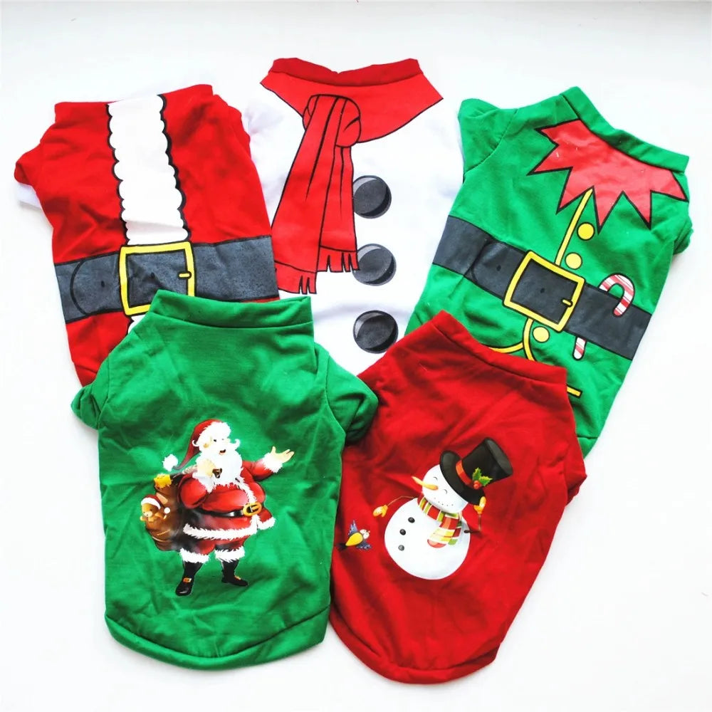 Factory direct sales of dog clothes, Christmas clothing, t-shirts, teddy bears, Pomeranians, holiday parties, pets