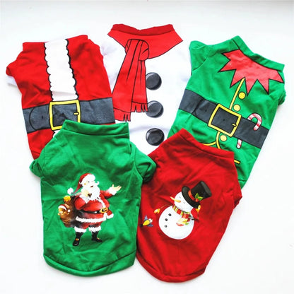 Factory direct sales of dog clothes, Christmas clothing, t-shirts, teddy bears, Pomeranians, holiday parties, pets