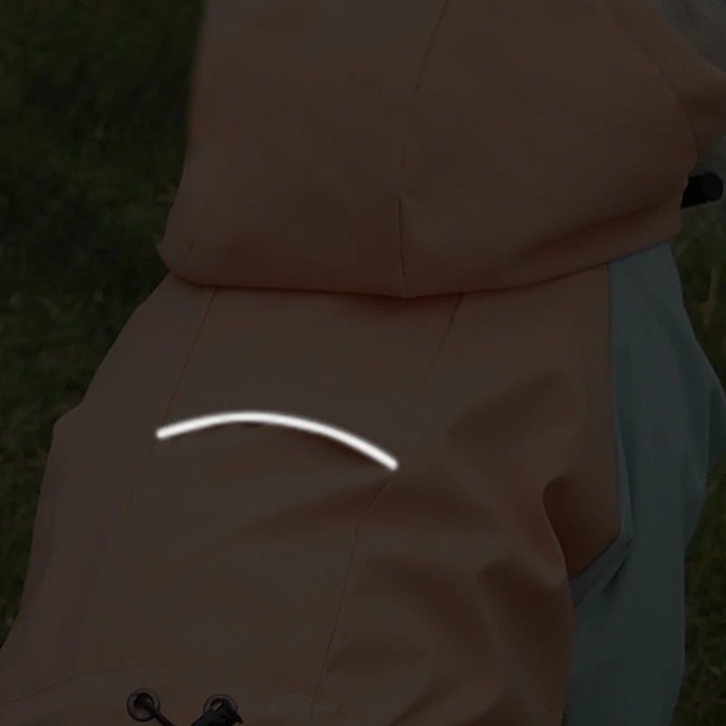 Towable Puppy Dog Raincoat Waterproof Pet Jumpsuit for Small Dogs Pomeranian Poodle Maltese Rain Coats Overalls mascotas Clothes