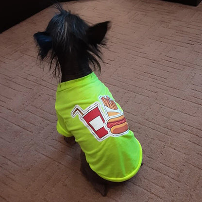 the TINYTAIL COTTON SHIRT - Cheap Cotton Puppy Dog T-Shirt for Small Dogs, Hot Sale Print Pet Clothes, Yorkshire, Pomeranian, Pug, Cat Shirts