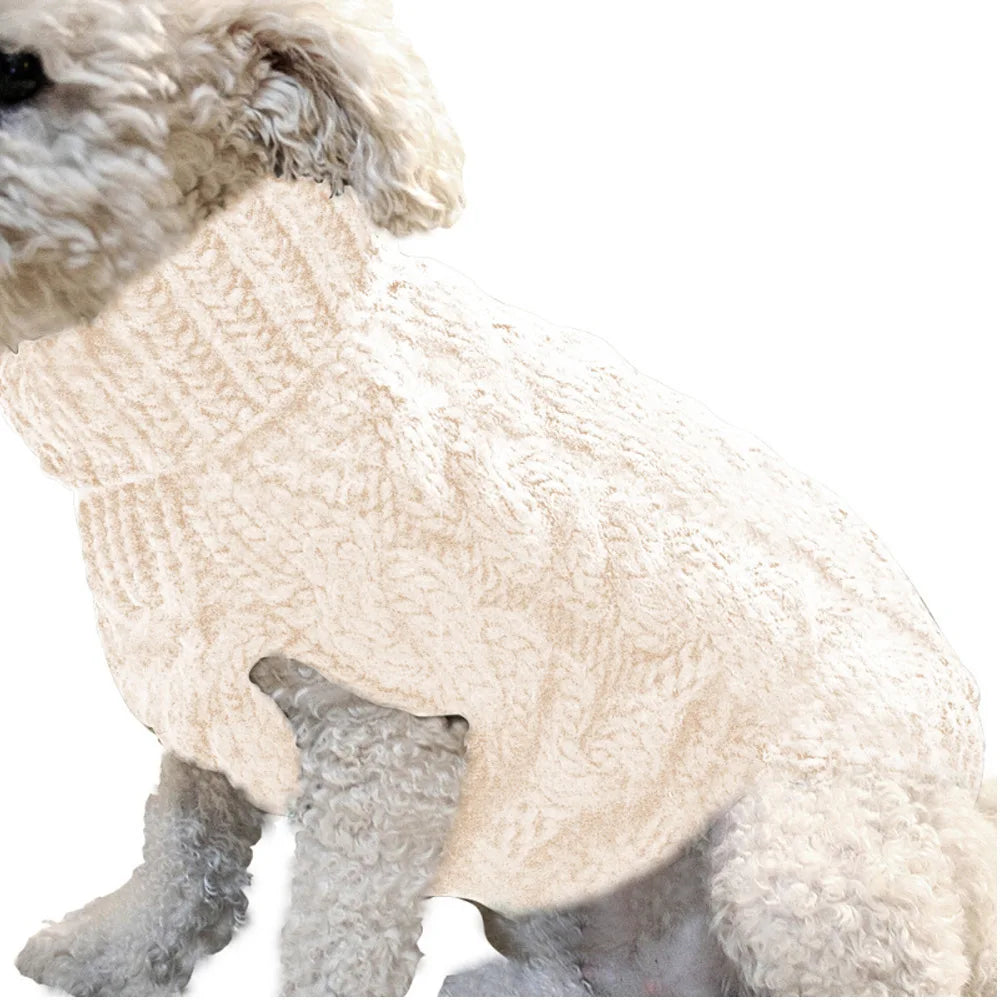 Dog Sweaters for Small Dogs Sweater Winter Dog Clothes Boy Chihuahua Yorkie Sweater Warm Pet Clothes Knitted Solid Puppy