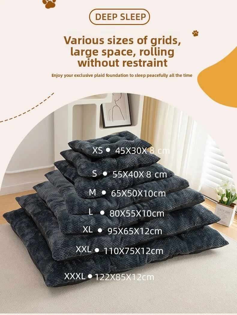 New Autumn  Winter High-End Pet Mat Dog Mat Long Plush Winter Warm Pet Mat Dog Bed Comfortable Cat House Dog House Pet House Mat