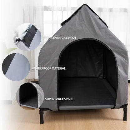 Manufacturer Wholesale Summer Dog Tent Waterproof Breathable Square Shape Classic Style Foldable with Packing
