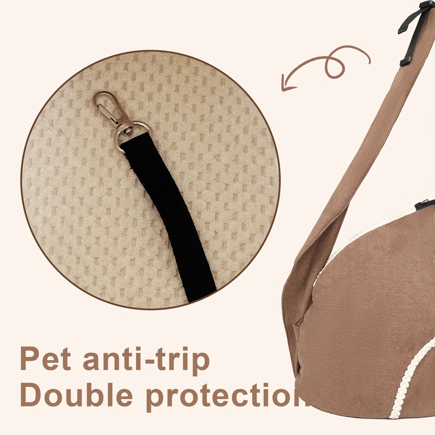 Plush Pet Cat Carrier Bag With 6kg Capacity,Winter Warm Portable Dog Travel Bag