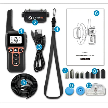 the BARK STOPPER - 2-IN-1 Remote Electronic Dog Collar, Dog Training Collar for Large/Medium/Small Dog, Shock Collar with 3 Training Modes, IPX7