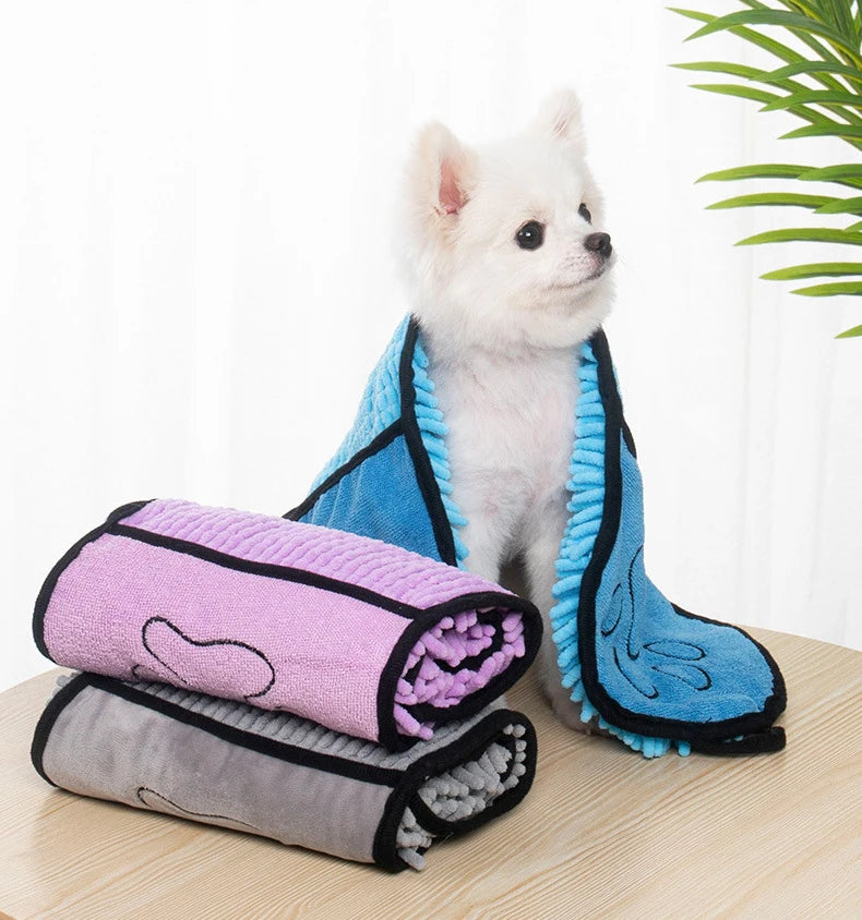 the PAWPOLISH BATH GLOVE - NEW Body Scrubber, Cat/Dog Bath Towel, Glove-Style Bathing Towel, New Dog Drying Towel, Quick-Dry Pet Supplies