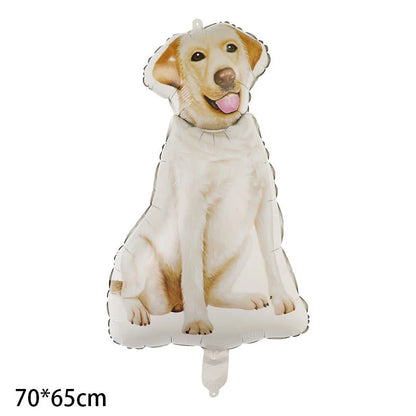Large Dog Party Balloons Decorations Banner Pet Festivals Party Supplies Paw Bone Foil Balloons Pets Birthday Decorations