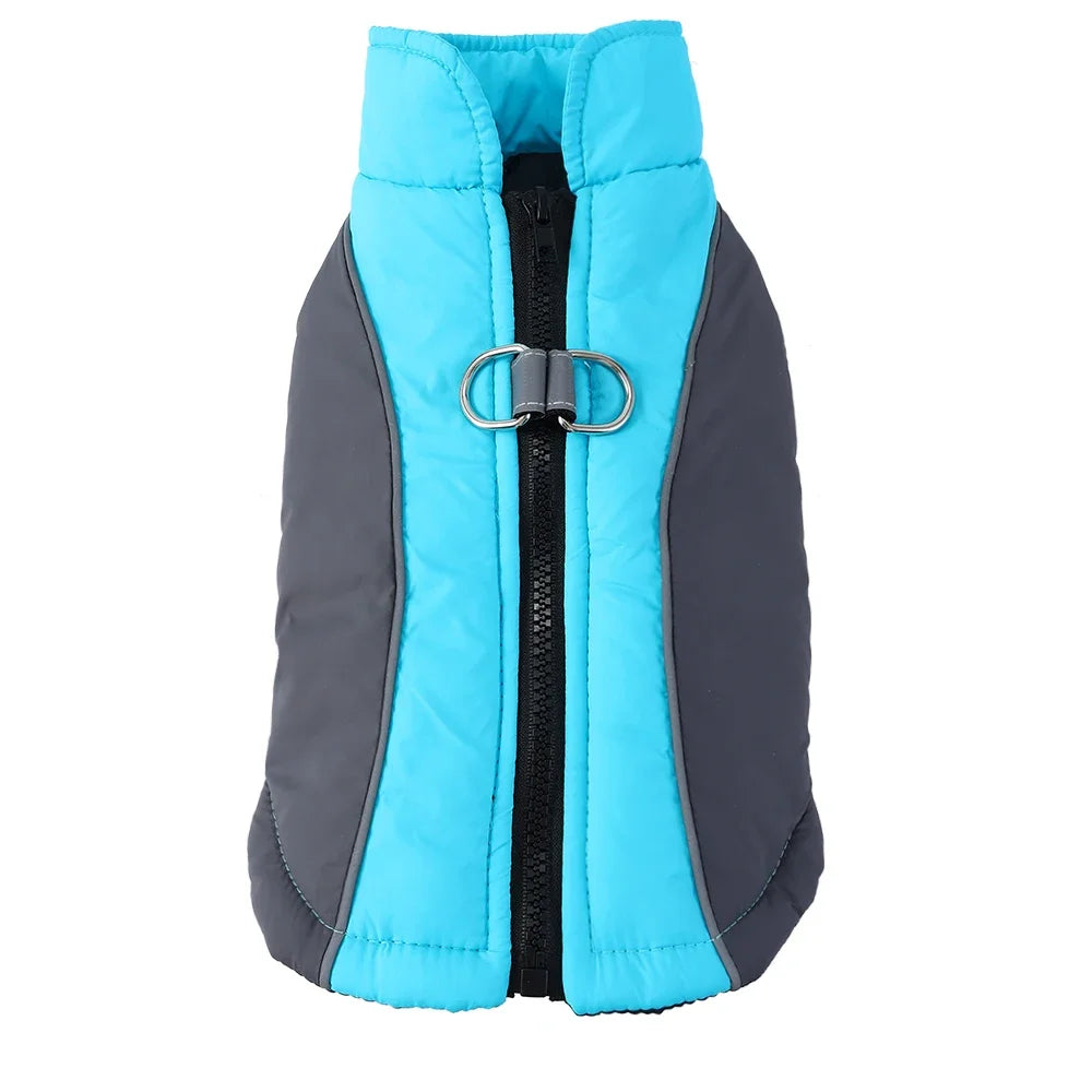 Winter Dog Jacket Warm Waterproof Clothes For Small Medium Dogs Cat Vest Coat With D-ring Reflective Chihuahua Yorkie Outfits
