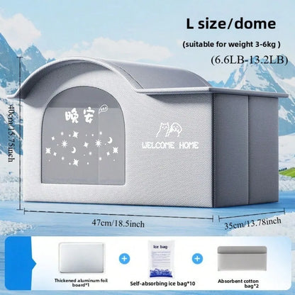 Cat Air Conditioning House Summer Cat Cooling Tool Nest Dog Ice House Dog Four Seasons Cat Pet Ice House