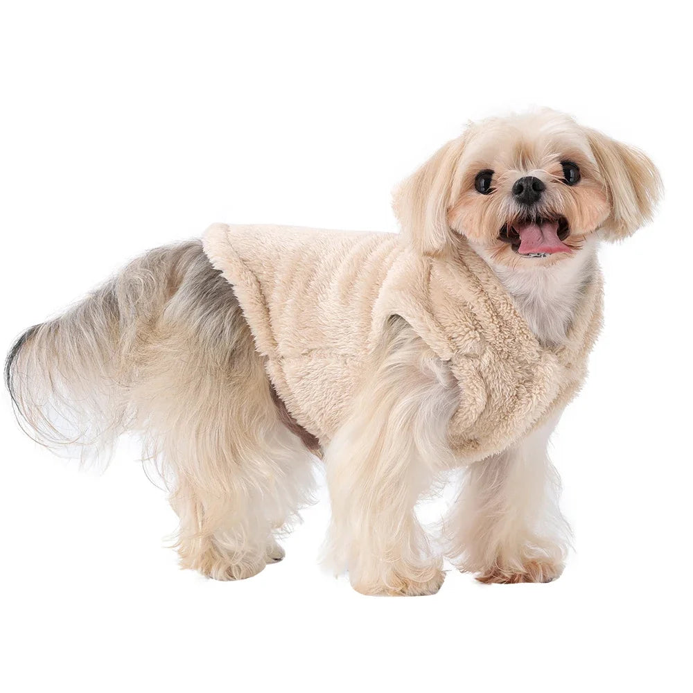 Winter Dog Hooded Clothes For Small Medium Dogs Cat Soft Puppy Rabit Ears Clothing Cute Kitten Costume Chihuahua Pug Pet Outfits