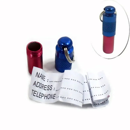 the TRUEHOME METAL ID TAG - Metal Pet Dog/Cat ID Tag, Name Address Phone Label Identity, Hanging New Silver Personalized Anti Lost Pet Collar Accessories