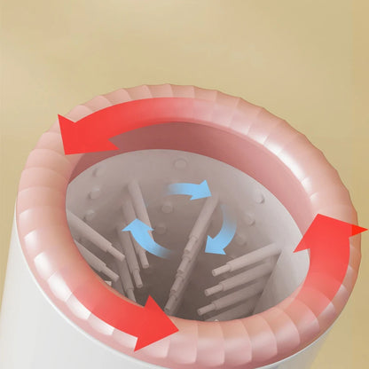 the PAW WASHER - Electric Pet Paw Washer Cup, Portable Dog Paw Cleaner, Portable Foot Washer Cup, Comfortable Foot Cleaning Machine, Dog Brushes