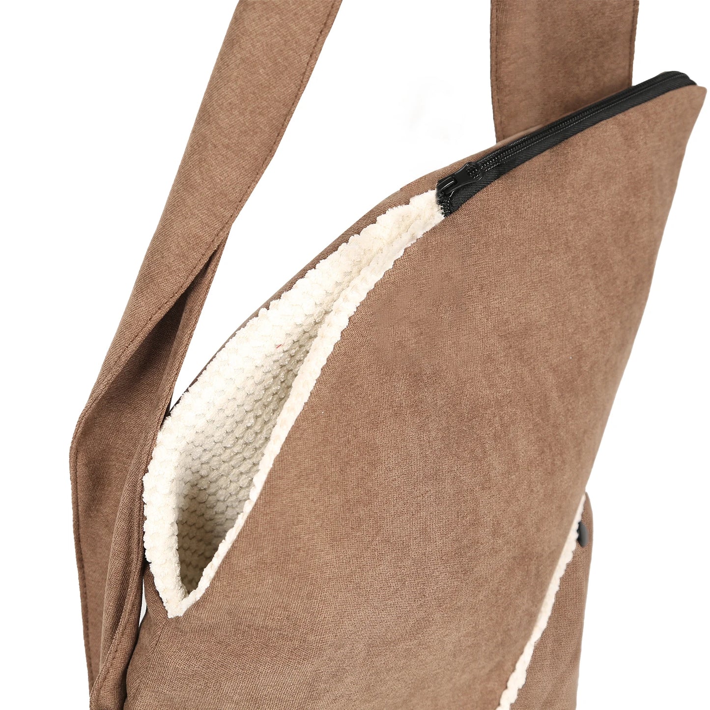 Plush Pet Cat Carrier Bag With 6kg Capacity,Winter Warm Portable Dog Travel Bag