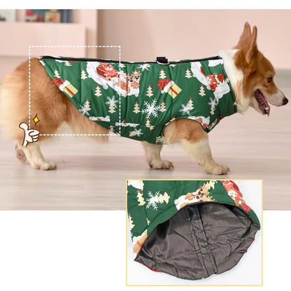 the FROSTCORE DOWN DOG JACKET - Warm Dog Down Jacket, Winter Thickened Dog Clothes, Waterproof Dog Jacket, Medium and Large Dog Clothing, Welsh Corgi Clothing