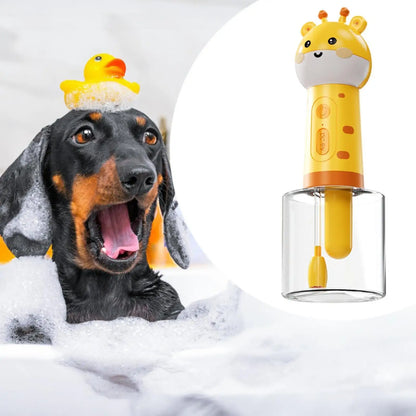 Dog Shampoo Dispenser Electric Dog Cleaning Foam Machine for Cats and Dogs
