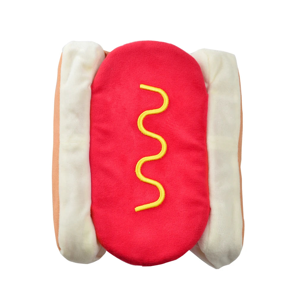 Halloween Dog Clothes Funny Hot Dog Shaped Pet Costume For Small Dogs Cats Adjustable Puppy Dress Up Dachshund Pug Party Suit